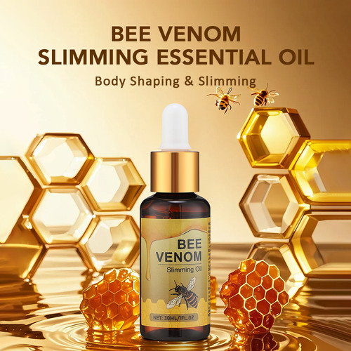 Aceite De Drenaje Linfático De Veneno De Abeja, Paquete De 4