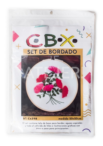 Imagen 2 de 4 de Set De Bordado Completo Marca Cbx Modelo Cx298 De 20 X 20