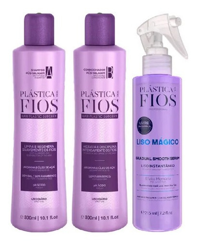 Kit Home Care Cadiveu Plástica Dos Fios Sh. + Cond. + Spray