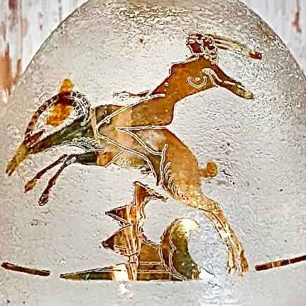 Antiguo Botellón Licorera Detalles En Oro