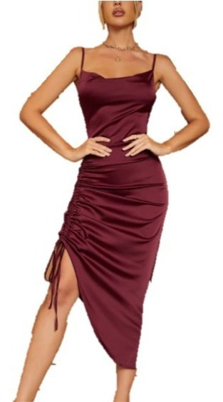Vestido De Noche Largo Color Vino | MercadoLibre 📦 Vestido De Noche Largo Color Vino | MercadoLibre 📦