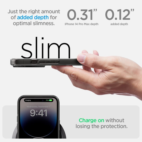 Imagen 6 de 9 de Case Sigen Ultra Hybrid Zero One (magfit) iPhone 14 Pro Max