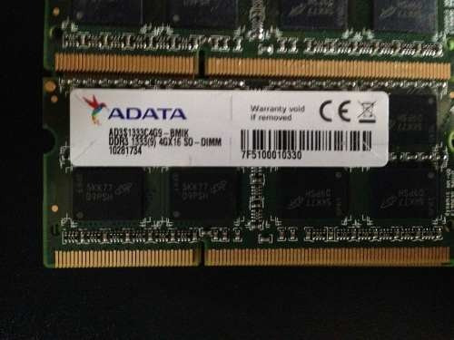 Memoria RAM 4GB 1 Adata AD3S1333C4G9-BMIK