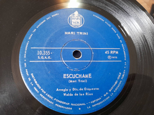 Vinilo Single De Mari Trini Escuchame (ac44