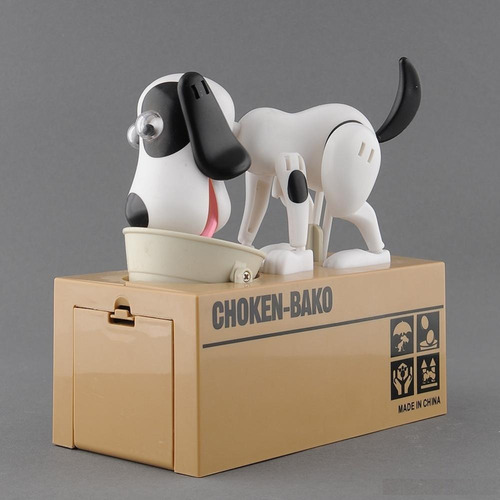 Imagen 2 de 4 de Alcancía Electrónica Perrito Ahorrador Choken-bako Delivery