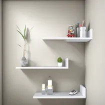 Comprar Repisas Flotantes, Estantes Modernos En L, Conjunto De Tres