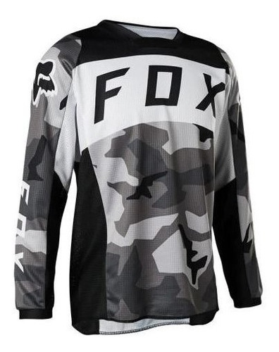 Jersey Fox 180 Niño Bnkr Negro Camo Mx/mtb