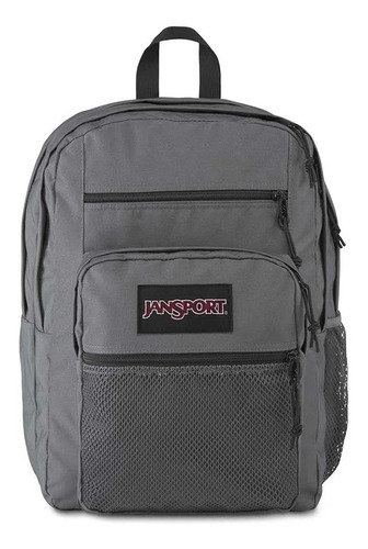 Mochila Jansport Big Campus Lifetime de 34 litros, gris oscuro