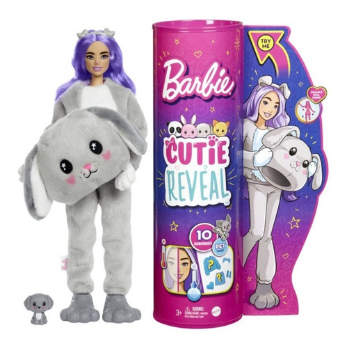 Barbie Cutie Reveal Puppy +10 Sorpresas Original Mattel