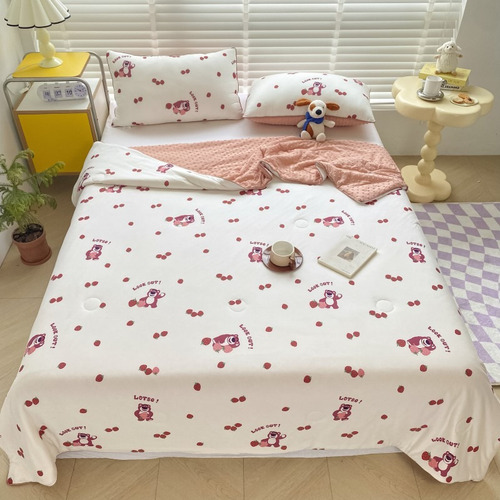 Edredón Doble Ligero, Juego De Colcha Matrimonial, Lotso Toy