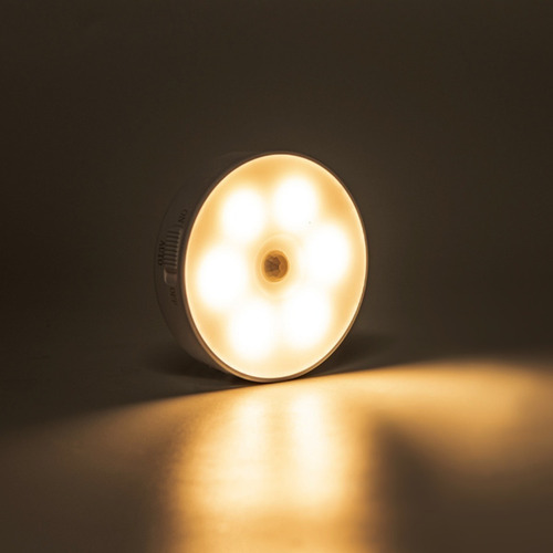 Luminária Led Sensor Presença p/ Armários Recarregável Usb