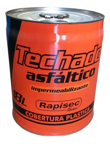 Pintura Techado Asfáltico 18l Brea Liquida Rapisec  Scalise