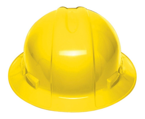 Casco Seguridad Ala Ancha Amarillo Dielectrico Truper 10566