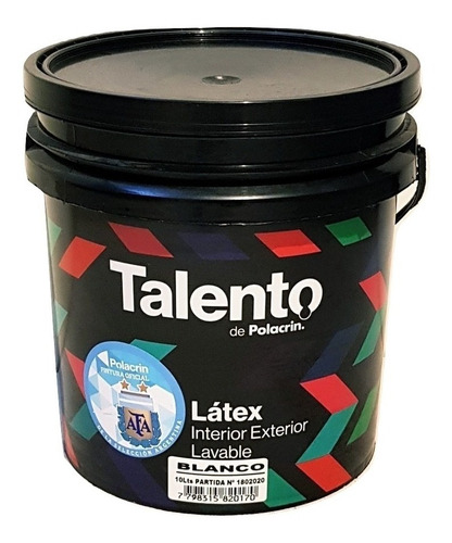 Latex Interior Exterior Talento De Polacrin 10 Lts Acrílico