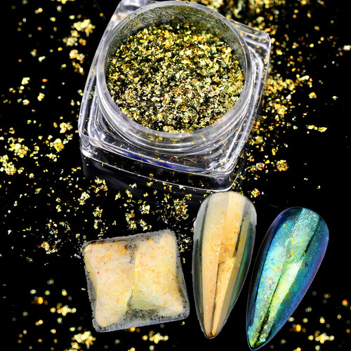 Glitter Encapsulado Flocado Para Unhas 24 Lindas Cores 24un