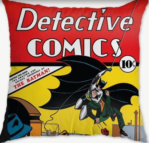 Almofada Macia Batman Detective Comics - 36 X 36 Cm