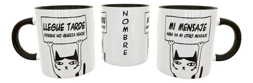 Kit 8 Plantillas Editables Para Sublimar Tazas Memes Gato