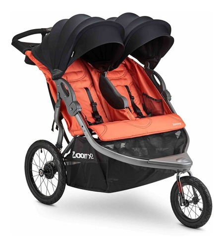 Coche De Bebé Doble Joovy Para Correr Color Naranja