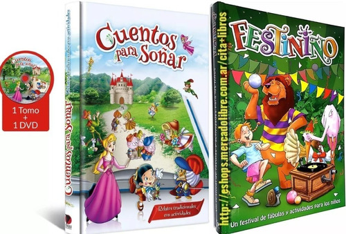 Oferta 2 Libros Cuentos Clásicos Soñar Y Fábulas Festiniño