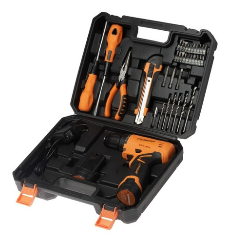 Imagen 4 de 10 de Taladro Atornillador Inalambrico Bateria Torque + Kit 32 Acc