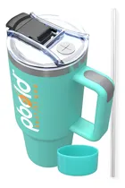 Comprar Termo Botella Térmica Deportiva Vaso Botilito Agua Café Caliente Acero Inoxidable 40oz Deporte Gimnasio Gym Fitness Oficina Viajes Pitillo Protector Silicona Pbold Seafoam