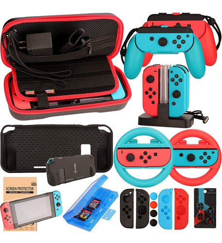 Kit De Accesorios Para Nintendo Switch 17 Piezas Eovola