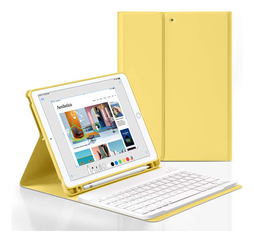 Funda Inteligente Teclado Bluetooth Para iPad 7ª 8ª 9ª 10.2 