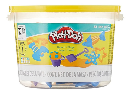 Play Doh Balde Masa X 3 Potes Chicos Y Moldes Hasbro