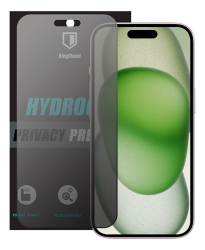 Película iPhone 15 Pro Max Kingshield Hydrogel - Privacidade