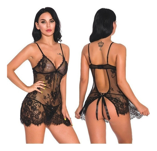 Camisola Encaje Sexy Lujo Sensual Femenino Al Por Mayor [u]