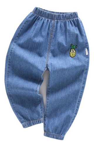 Jeans Para Niños, Vaqueros Cómodos De Algodón Para Bebés