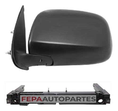 Cacha Espejo Exterior Toyota Hilux 09/11 Sin Control Negro