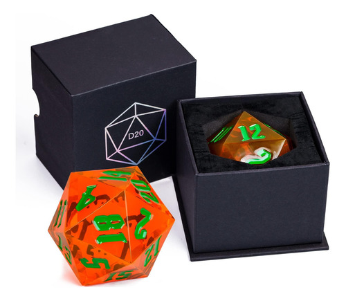 Poludie Giant D20 D&d Dice Poliedal Dice 55 Mm, 20 Lados,