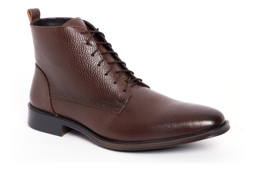 Botin Caballero Agujeta Formal Vestir 100%piel Calidad D903