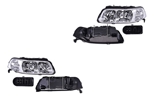 Par Faros Delanteros Fdo Crom P/halog Pointer 00-05