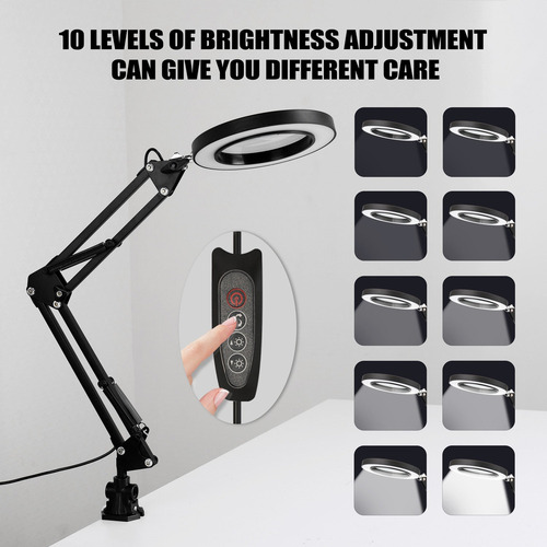 Lupa Usb 5x Lupa De Escritorio De La Lámpara De Lupa Led De