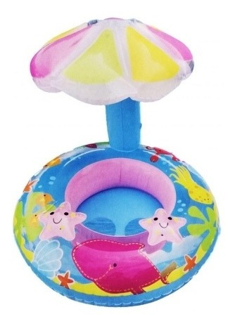 Imagen 4 de 5 de Bote Inflable Para Bebe Con Techo