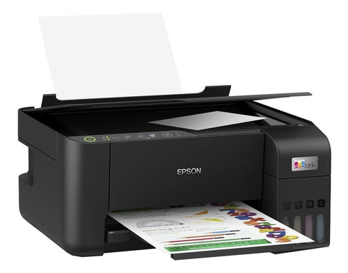 Imagen 3 de 5 de Impresora a color multifunción Epson EcoTank L3250 con wifi negra 220V