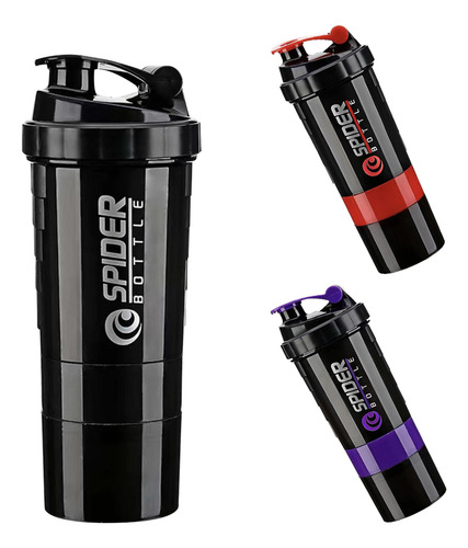 Naiwant Vaso Mezclador Multifuncional Para Deportes Fitness 500 Ml negro Adecuada Para Acampar Al Aire Libre, Senderismo, Montañismo,oficina, Fitness