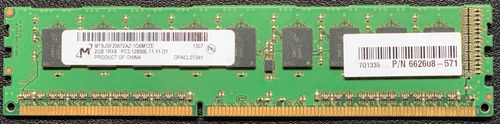 Ram 2gb Ddr3 1600mhz 1rx8 Pc3-12800e Ecc (4 Un) (Usado)