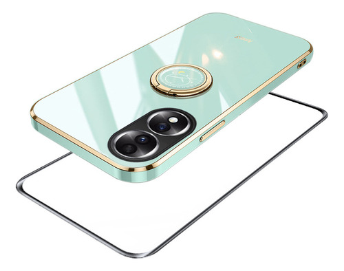 Funda Para Honor X7b Silicona Anillo Tener Vidrio Membrana