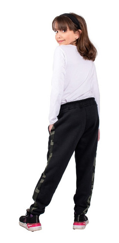Imagen 5 de 9 de Pantalon Niñas Joggin Joggers Gimnasia Con Puño A11