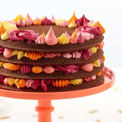 Imagen 6 de 8 de Molde Torta Redonda 20 Cm Easy Layers X 4 Wilton Titanweb