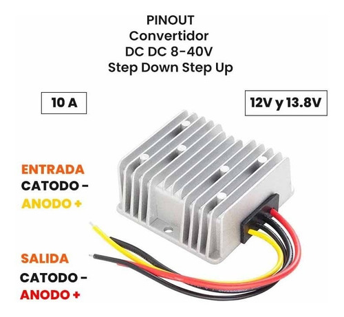 Convertidor Dc Dc 8-40v A 12v 10a Step Down Step Up