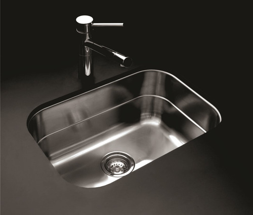 Lavaplatos Simple E54 Rectangular Bajo Cubierta Cromado