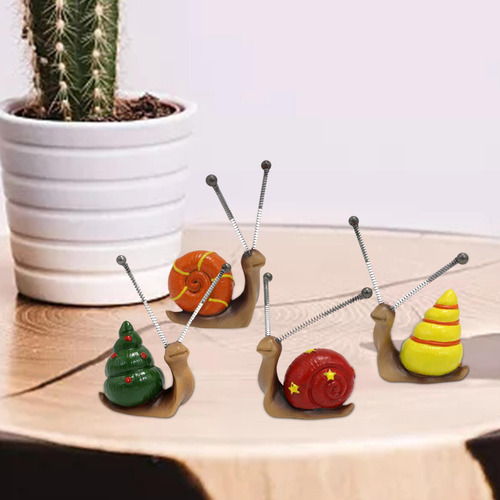 4 Piezas Mini Estatuto De Simulación Figuras De Moluscos