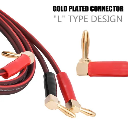 Cable De Altavoz De Cobre Puro De Alta Fidelidad Banana Plug