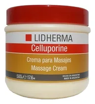 Comprar Celluporine X 500 Lidherma Crema Celulitis Masajes Tipo de envase Pote Fragancia NA Tipos de piel Tdo tipo