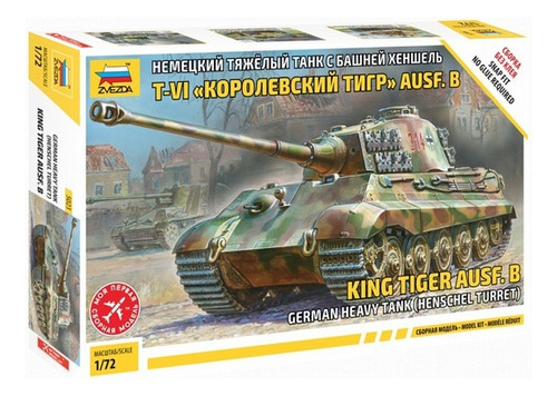 King Tiger Ausf.b 1:72 Zvezda 5023 Milouhobbies 