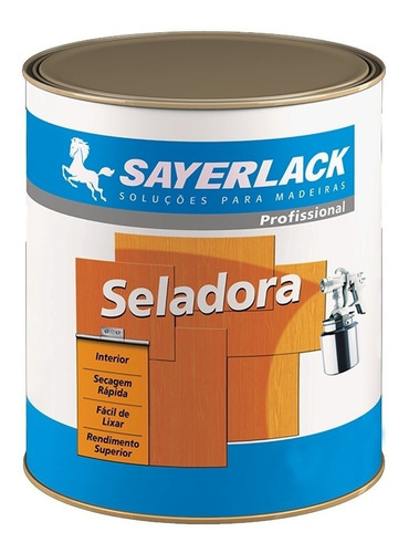 Seladora Madeira Sayerlack 900 Ml 597 00 Acabamento Brilhante Cor Incolor